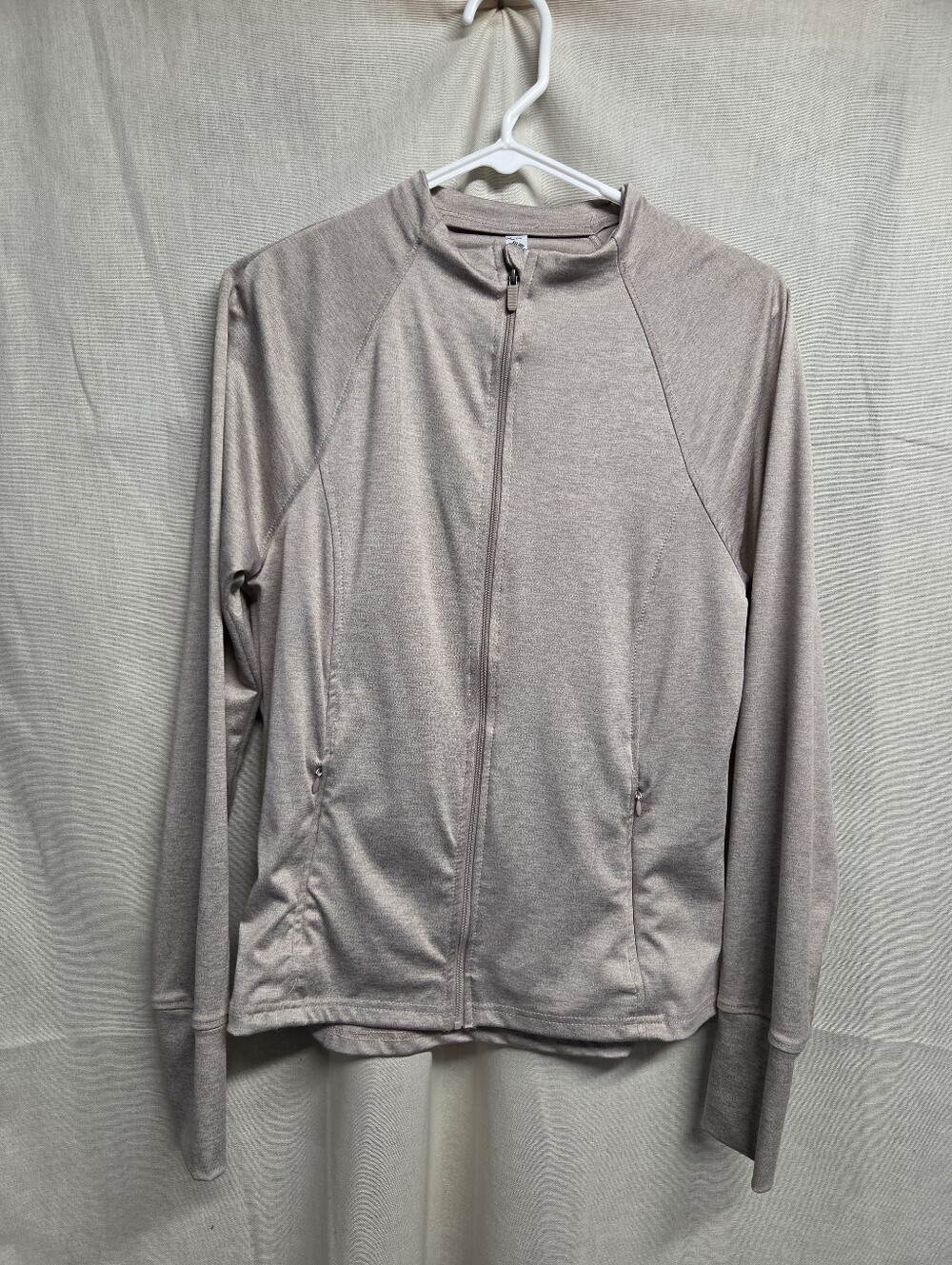 RBX Women's Taupe Lightweight Full-Zip Jacket
